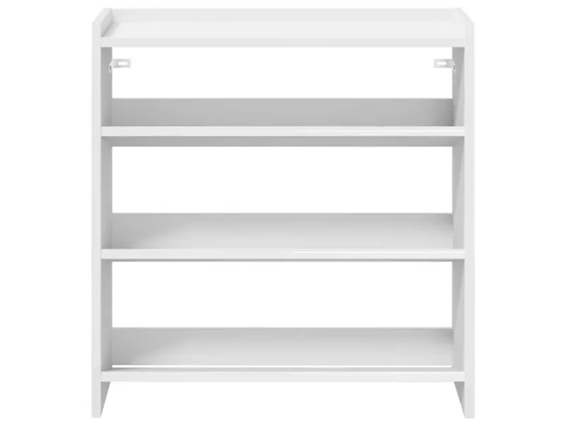 Étagère à chaussures blanc 60x25x62 cm bois d'ingénierie