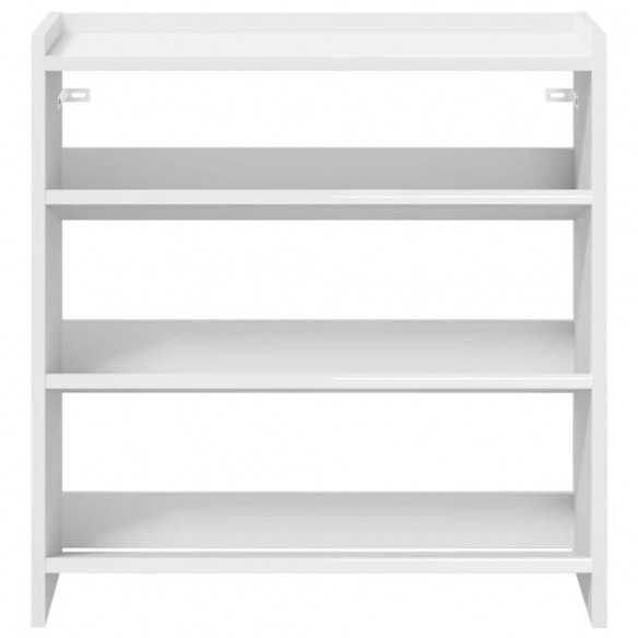 Étagère à chaussures blanc 60x25x62 cm bois d'ingénierie