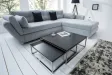 Ensemble de 2 tables basses moderne en MDF coloris noir laqué