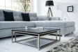 Ensemble de 2 tables basses moderne en MDF coloris noir laqué