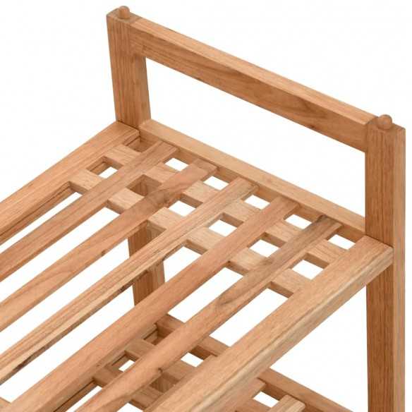Meuble à chaussures 69x27x41 cm Bois massif de noyer