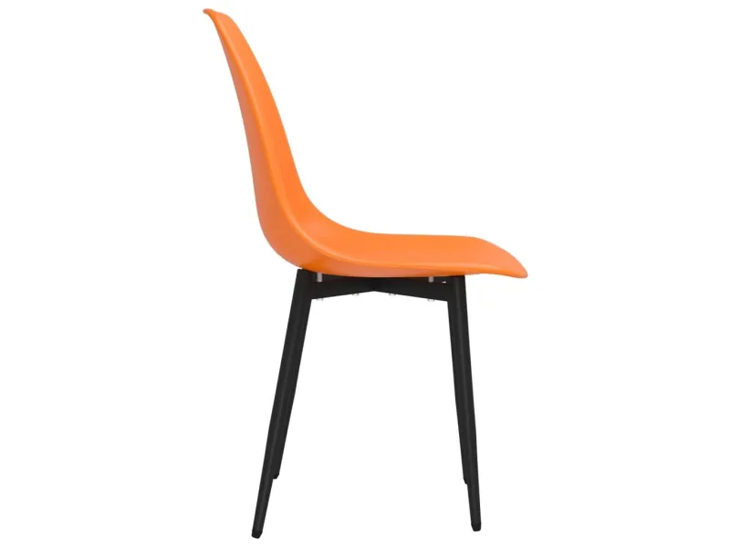 Chaises à manger lot de 2 orange PP
