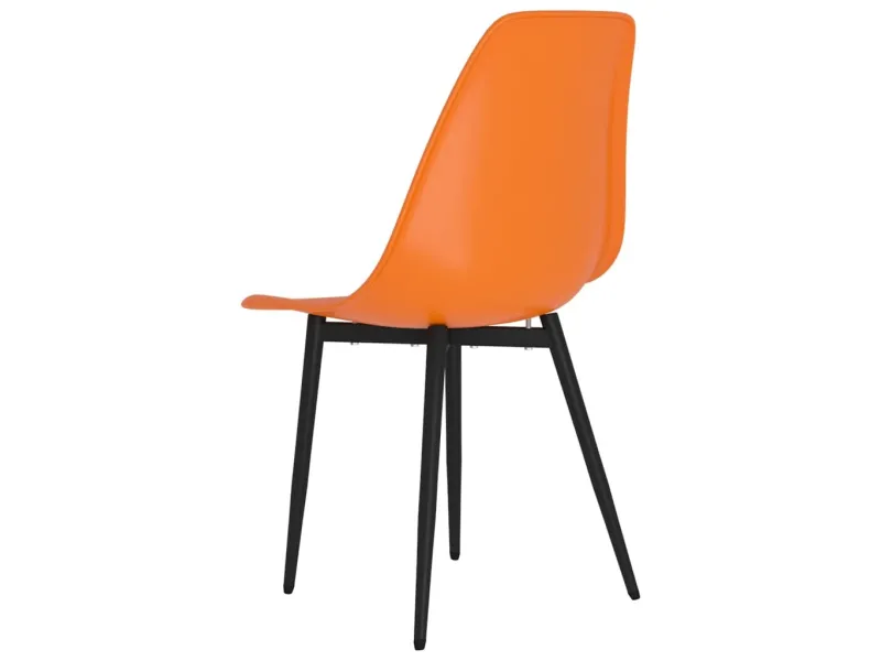 Chaises à manger lot de 2 orange PP
