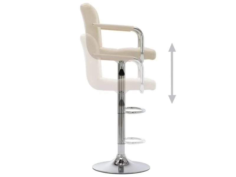 Chaise de bar Crème Tissu