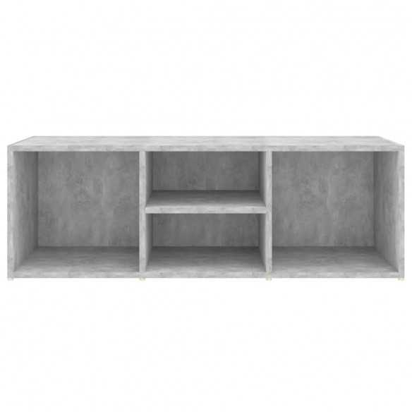 Banc à chaussures Gris béton 105x35x35 cm Aggloméré