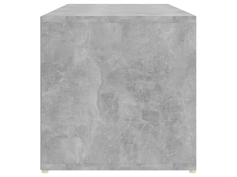 Banc à chaussures Gris béton 105x35x35 cm Aggloméré