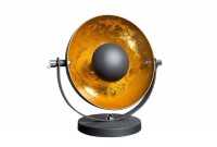 Lampe à poser moderne en aluminium et acier inoxydable coloris or noir