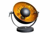 Lampe à poser moderne en aluminium et acier inoxydable coloris or noir