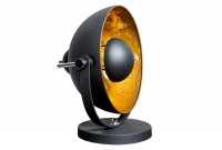 Lampe à poser moderne en aluminium et acier inoxydable coloris or noir