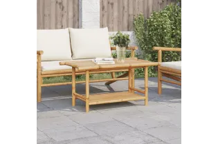 Table basse 90x50x45 cm bambou