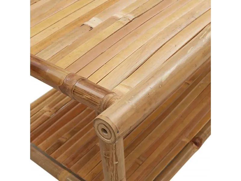 Table basse 90x50x45 cm bambou