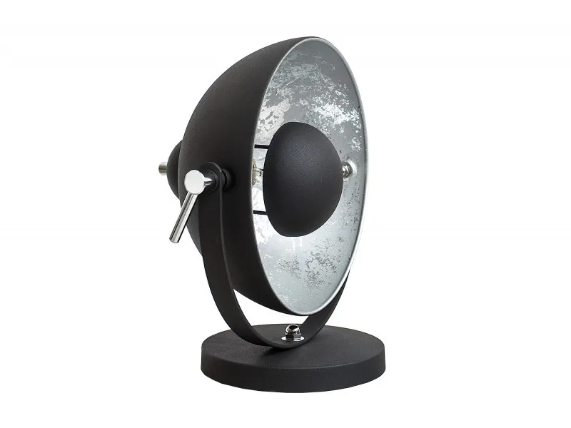 Lampe à poser en aluminium et acier inoxydable coloris argent