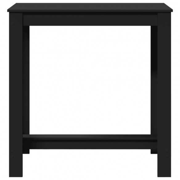 Table de bar noir 102x50x103,5 cm bois d'ingénierie