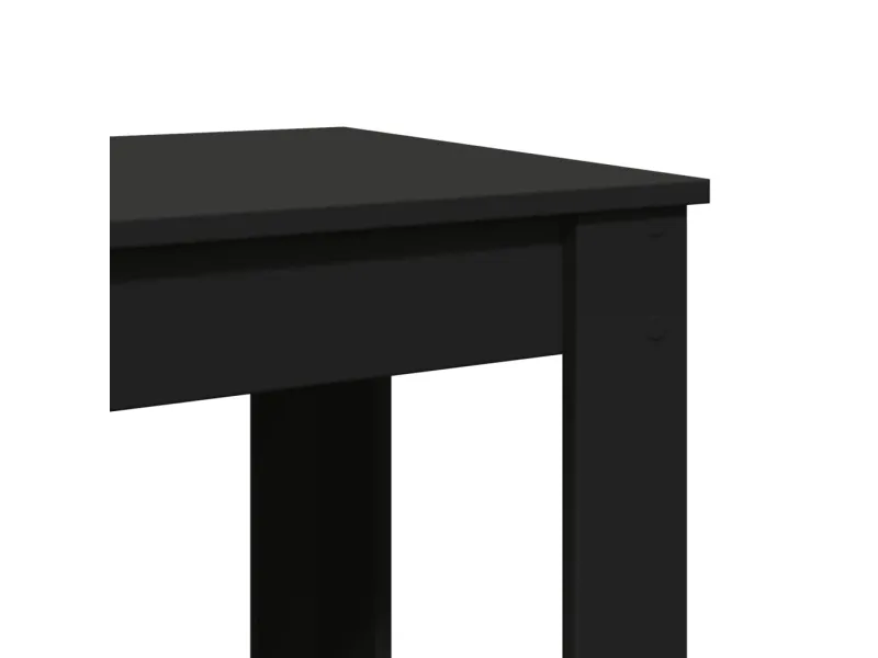 Table de bar noir 102x50x103,5 cm bois d'ingénierie