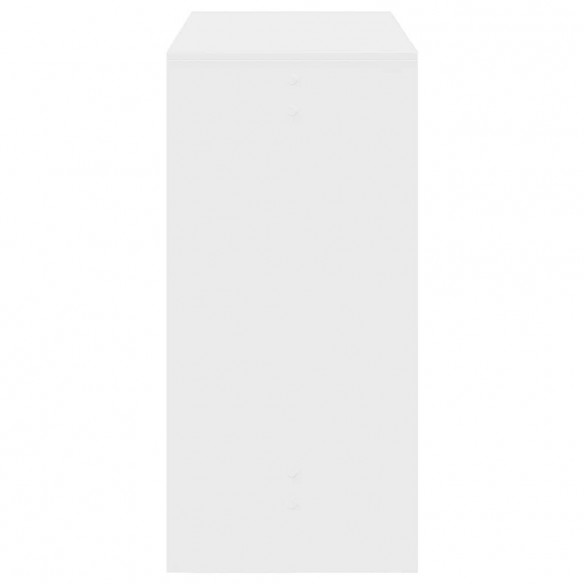 Table de bar blanc 102x50x103,5 cm bois d'ingénierie