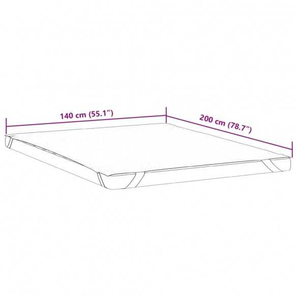 Protège-matelas blanc 140x200 cm imperméable