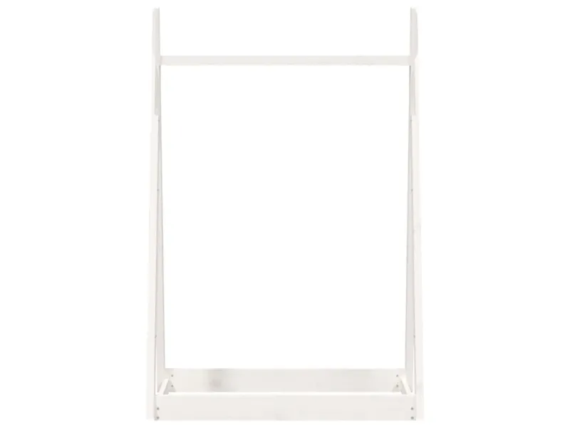 Porte-vêtements Blanc 100x45x150 cm Bois de pin massif