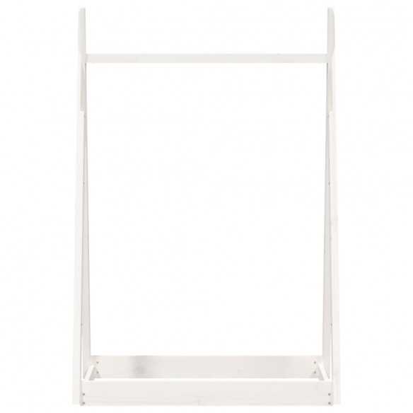 Porte-vêtements Blanc 100x45x150 cm Bois de pin massif