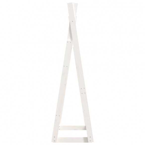 Porte-vêtements Blanc 100x45x150 cm Bois de pin massif