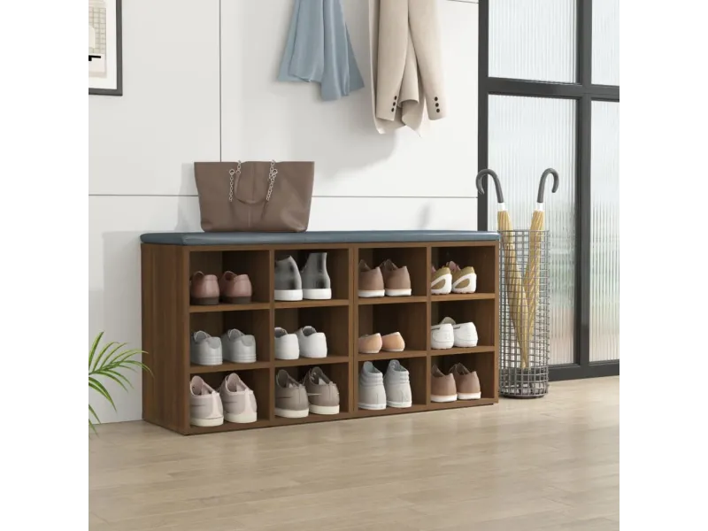 Armoires à chaussures 2 pcs Chêne marron 52,5x30x50 cm