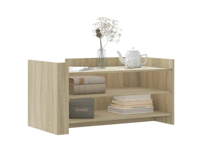 Table basse chêne sonoma 100x50x50 cm bois d'ingénierie