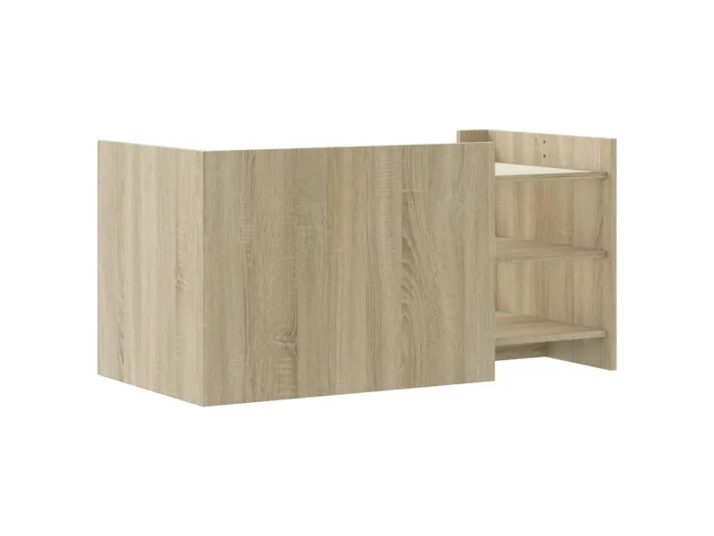 Table basse chêne sonoma 100x50x50 cm bois d'ingénierie