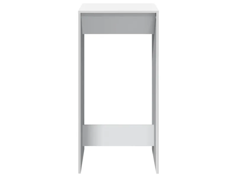 Table de bar blanc 51x50x103,5 cm bois d'ingénierie