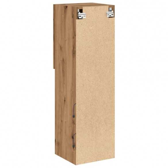 Meubles TV avec lumières LED 2pcs chêne artisanal 30,5x30x102cm