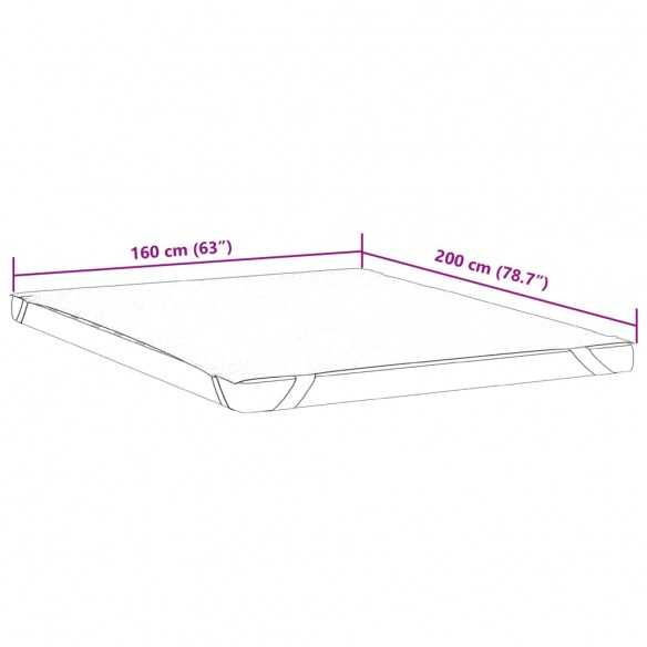 Protège-matelas blanc 160x200 cm imperméable