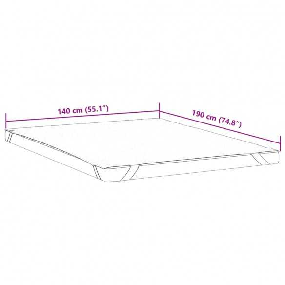 Protège-matelas blanc 140x190 cm imperméable