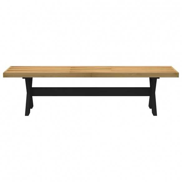 Banc à manger NOAIN pieds en forme de X 180x40x45 cm massif pin