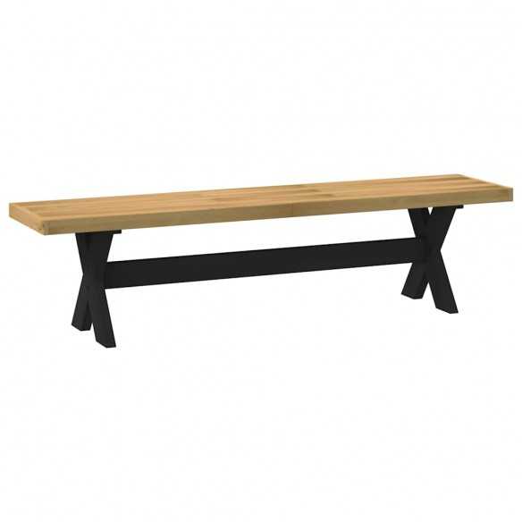 Banc à manger NOAIN pieds en forme de X 180x40x45 cm massif pin