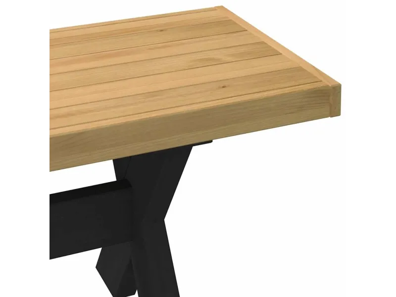 Banc à manger NOAIN pieds en forme de X 180x40x45 cm massif pin