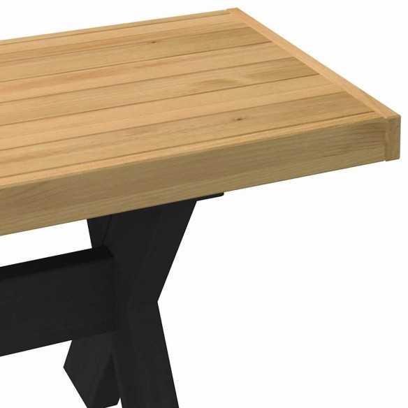 Banc à manger NOAIN pieds en forme de X 180x40x45 cm massif pin