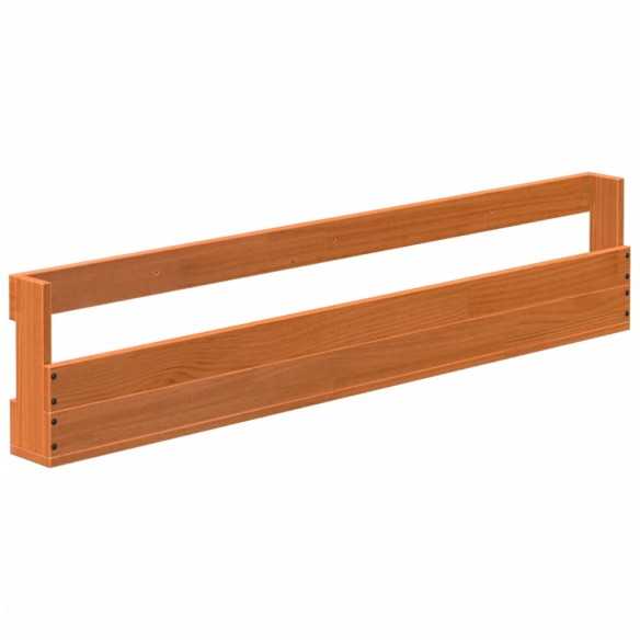 Étagères à chaussures murales 2 pcs cire marron 110x8,5x23,5 cm