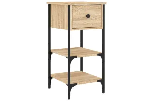Table de chevet chêne sonoma 34x36x70 cm bois d'ingénierie 2