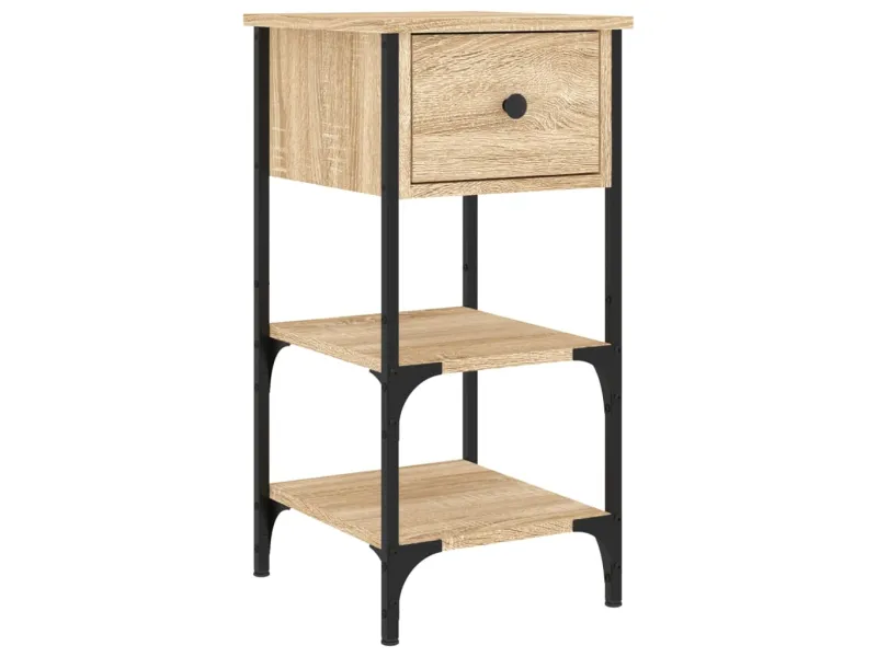 Table de chevet chêne sonoma 34x36x70 cm bois d'ingénierie