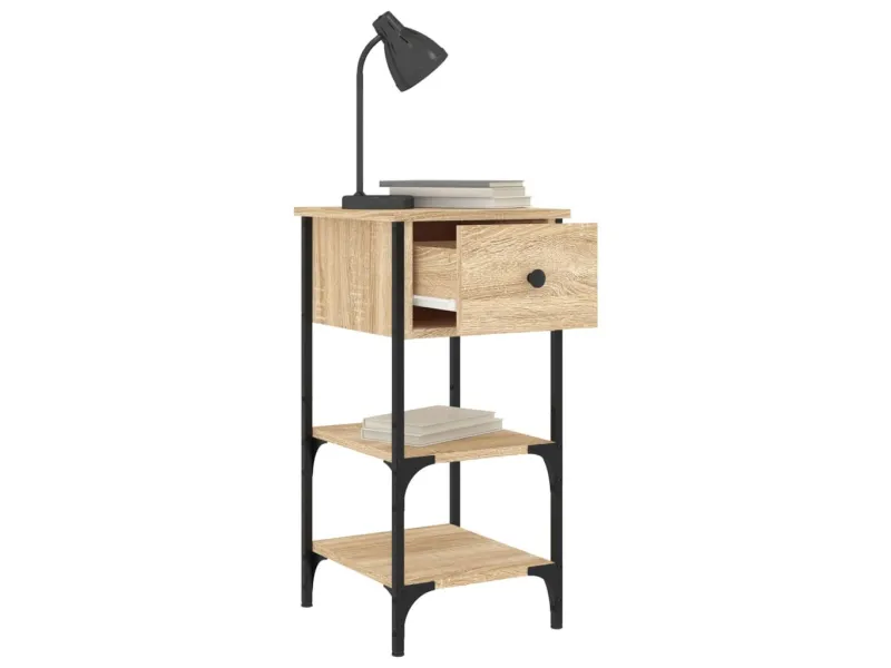 Table de chevet chêne sonoma 34x36x70 cm bois d'ingénierie