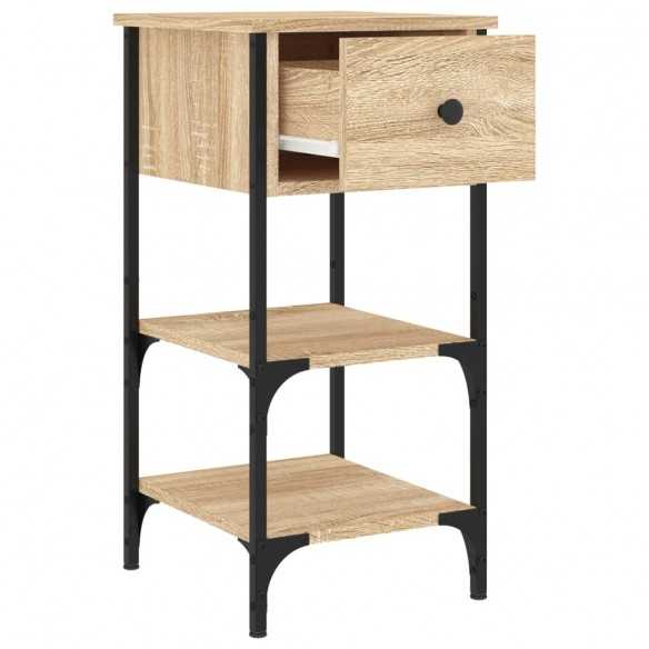 Table de chevet chêne sonoma 34x36x70 cm bois d'ingénierie