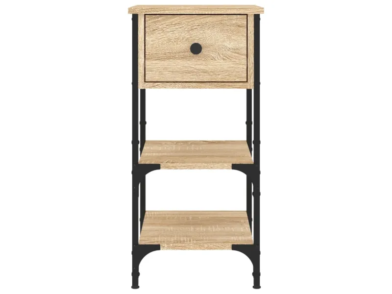 Table de chevet chêne sonoma 34x36x70 cm bois d'ingénierie