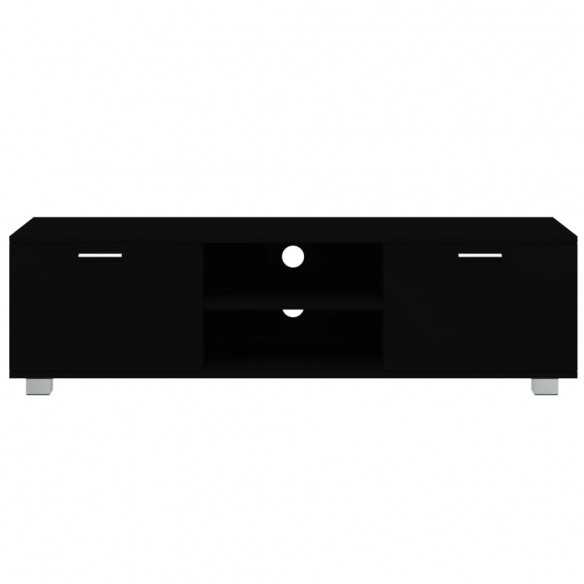 Meuble TV Noir 140x40,5x35 cm Bois d'ingénierie