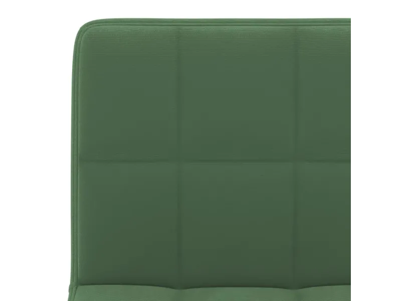 Tabourets de bar lot de 2 vert foncé velours