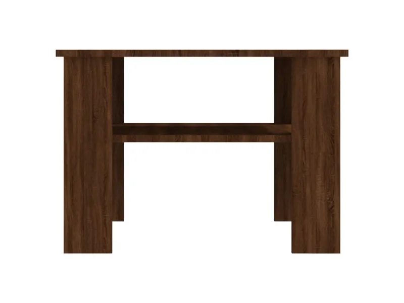 Table basse Chêne marron 60x60x42 cm Bois d'ingénierie