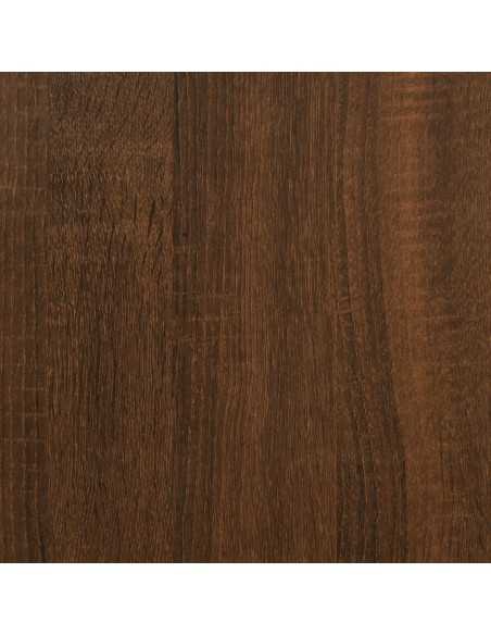 Table basse Chêne marron 60x60x42 cm Bois d'ingénierie