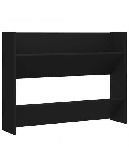 Armoire à chaussures murale Noir 80x18x60 cm Aggloméré