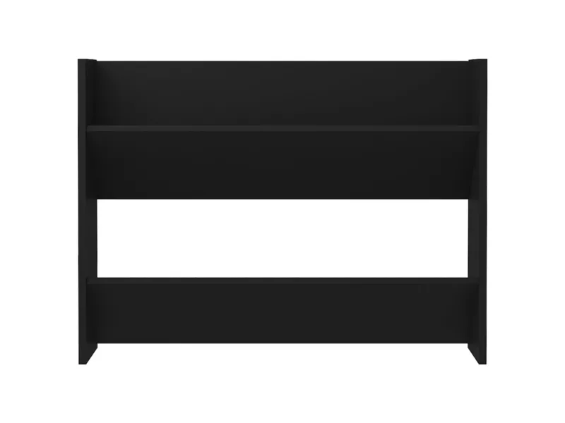 Armoire à chaussures murale Noir 80x18x60 cm Aggloméré