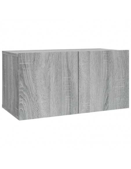 Ensemble de meubles TV 2 pcs Sonoma gris Bois d'ingénierie