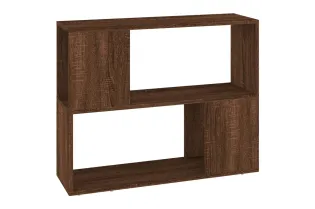 Bibliothèque/Séparateur de pièce Chêne marron 80x24x63 cm 2