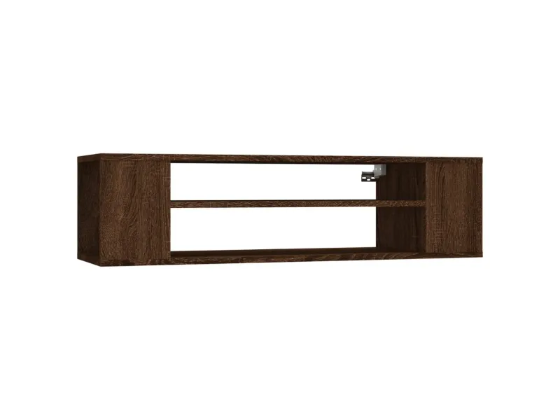 Armoire TV suspendue Chêne marron 100x30x26,5cm Bois Ingénierie