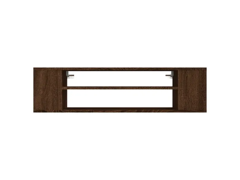 Armoire TV suspendue Chêne marron 100x30x26,5cm Bois Ingénierie